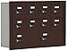 Salsbury Industries 19035-10ZRC Cell Phone-3 Unit Recessed Mounted-Resettable Combination Locks with 5-Inch Diameter Compartments, Bronze