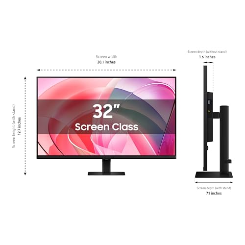Samsung 32" ViewFinity S7 (S70D) 4K UHD IPS HDR10 High Resolution Monitor with Speakers, DP Port, TUV-Certified, 2025, LS32D708EBNXGO - Image 8