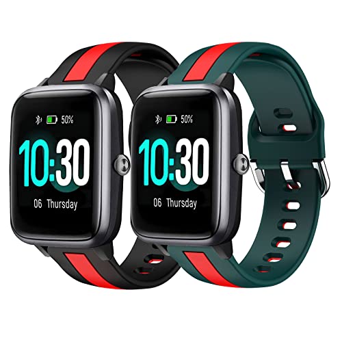 Harikiri Correas de Reloj Inteligente para ID205L,19mm Silicona Correa para Veryfitpro,Yamay fitness,GRV,Willful,Popglory,UMIDIGI,ID205S ID205G ID215G ID216 SW020 SW023 WF021 Smartwatch