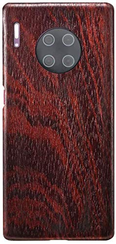 Coque Huawei Mate 30 Pro en bois rouge et fibre d'aramide antichoc