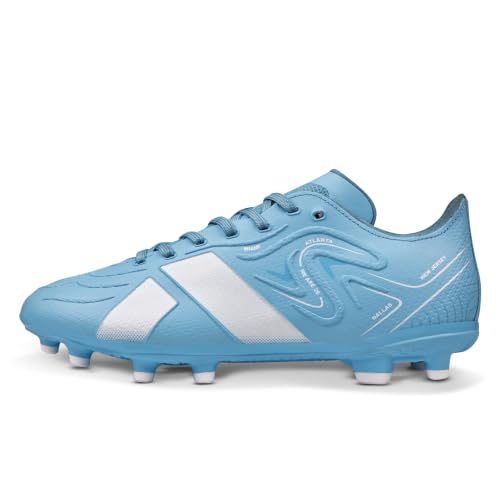 Image of Nivia Ashtang 3.0 Football Studs for Men, TPU Fusion Upper, 3D Emboss Control Texture, Knitted Collar, TPU Multi-Round Stud Outsole, Firm Ground Football Shoes