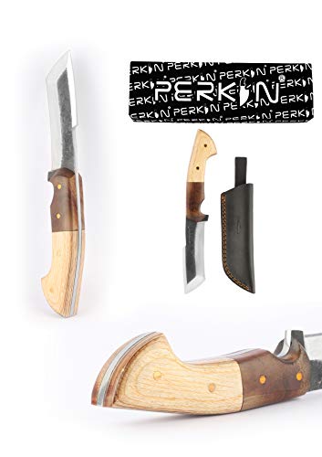 Perkin PK999 Jagdmesser mit Scheide und scharfer Klinge