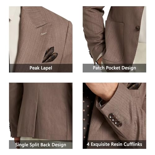 Mens Suit Blazer Slim Fit Sport Jackets for Men Formal Men Sport Coat 2 Button Peak Lapel Blazers for Men Prom Tuxedo Jacket3
