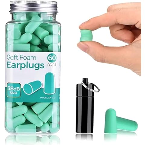 Ultra Soft Foam Earplugs for Sleep and Noise Cover