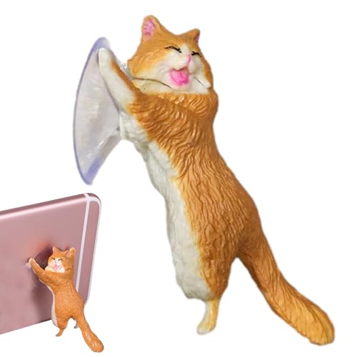 Soporte para teléfono, soporte divertido de alto agarre, soporte para teléfono con forma de gato, para mesita de noche, dormitorio, hogar, cafetería, cocina, dormitorio, hombres, mujeres, estudiantes