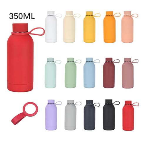 Botella de agua de acero inoxidable que no gotea para coche con boca pequeña 5