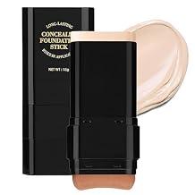 Concealer Foundation Stick, 2 in 1 Dual-Ended Long-Lasting Concealer Stick with Brush, Beauty Balm Skin Tint, Full Coverage for Face Makeup, Contour Sticks for All Skin Types01#IVORY