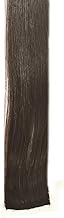 CADENZA HAIR Premium Styling Hair Streaks Undamaged Healthy Single Clip Real Remy Human Straight Hair Extension 18inch Hair Length Strands, 10g (Dark Blonde)