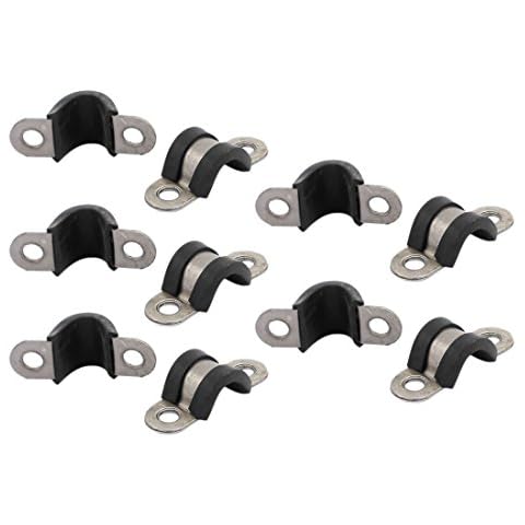 sourcingmap 10Pcs Stainless Steel Hose Pipe Clips Cover