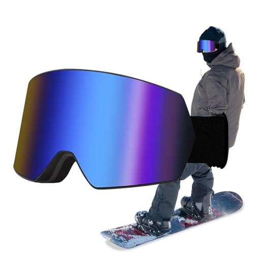 Gafas de esquí para niños y jóvenes con doble lente protectora contra viento