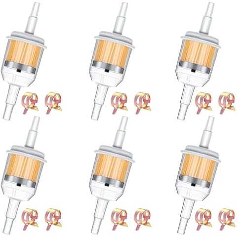 smseace 6pcs Inline Fuel Filter Set Cover