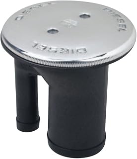 Perko 0541DPGCHR Vented Fill with Straight Neck for 1-1/2" Hose - Gas Marking