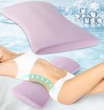 Lumbar Support Pillow for Bed Relief Back Pain: Lower Back Pillow for Sleeping - Memory Foam Waist Pillow - Cooling Back Bolster Pillow for Side, Back&Stomach Sleepers - Bed Rest Pillow for Car, Sofa