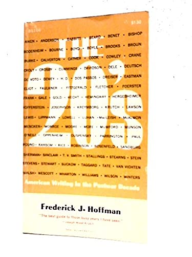 The twenties; American writing in the postwar d... B0006AY0UK Book Cover