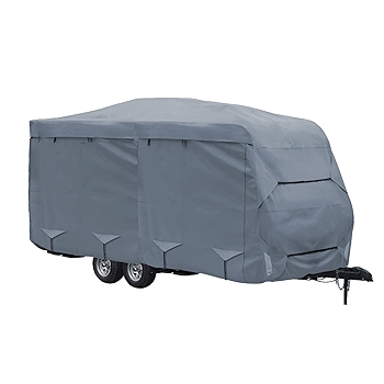 GEARFLAG Heavy-Duty Travel Trailer Cover with Windproof Straps and UV Protection