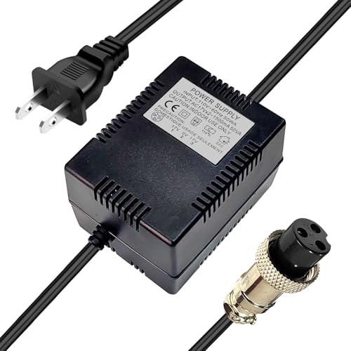 Fesasn 17VAC 1500mA Power Adapter with 3-Pin Connector for Mixing Console Mixer,Pedalboard Power, Compatible with Yamaha,MG82X,MG10U,MG10xuf,PA-10,Alesis Multimix 8 USB,MG16,MG166CX,MG166C,MX1804X