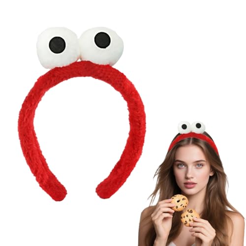 Cerchietto Halloween,Cerchietto Mostro Biscotto Accessori,Set Cerchietti Halloween,Cerchietto per Capelli Halloweens,Fasce di Halloweens Cerchietti,per Halloweenes,Carnevale (Rosso, Taglia unica)