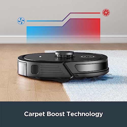 EUREKA Robotic Vacuum Cleaner, NER650 2000Pa Robot Vacuum with LDS Navigation, Smart Mapping and Wi-Fi Connected for Carpet Floor with Alexa Google Assistant Black by Eureka - Image 9