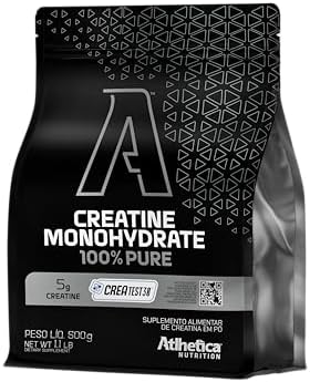 Athletica Nutrition Creatina Monohidratada 100% Pura, com Selo CR...