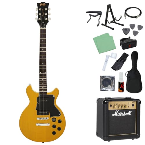 Blitz by AriaProII BLP-SPL/DC エレキギター初心者14点セット【MG10付き】 YL レスポールスペシャルタイプ ダブルカッタウェイ ブリッツ