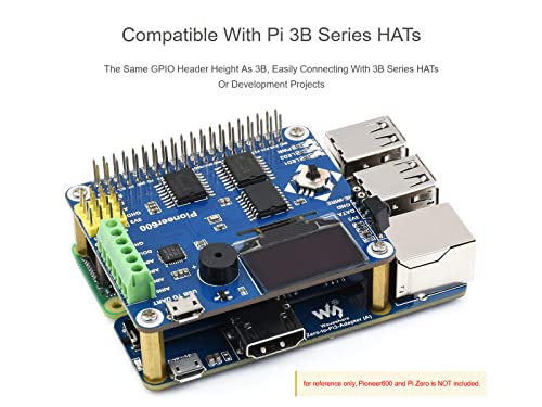 Image of waveshare Pi Zero to Raspberry Pi 3 Model B /B+ Adapter, Onboard 4-CH USB Interface, 100M Ethernet Port and HDMI Port, Alternative for Raspberry Pi 3B /B+, Support Pi Zero and Zero 2W