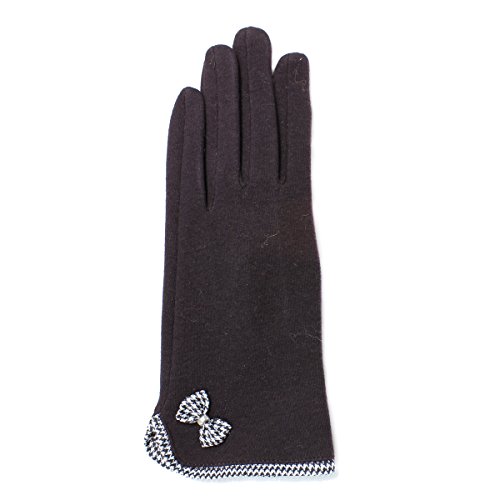 LL Womens Touch Screen Gloves for Smartphone Texting Fleece Lined, Many Styles (Medium/Large, Brown)