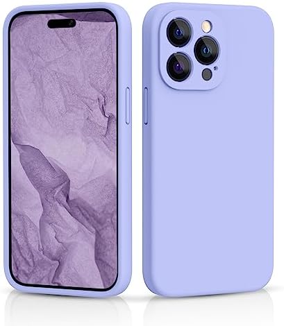 CALOOP Liquid Silicone Case Designed for iPhone 14 Pro Case, Individual Protection for Each Lens Full Body Covered Thickened Rubber Shockproof Phone Case, 6.1 inch (Mint Green)