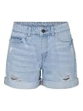 Noisy may Damen Nmsmiley Nw Dest Vi062lb B Curve Jeansshorts, Light Blue Denim, 46 EU
