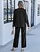 luvamia Elegant Womens Pantsuit Black Sets Women 2 Piece Outfits Women Pant Suits Dressy Casual Corporate Outfits for Pantsuit Long Sleeve Blazer Sets Black Size Medium US 8 to 10