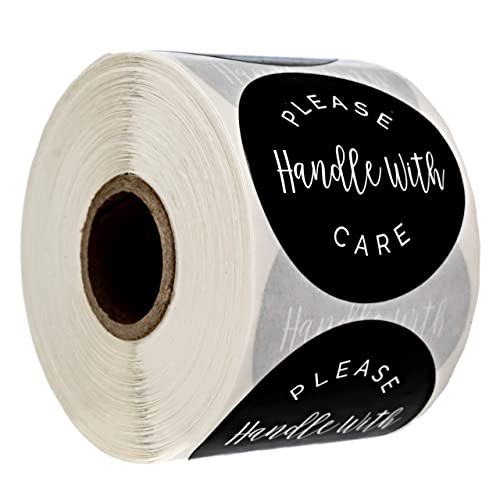 Please Handle With Care Label / 500 Small Business Shipping Stickers / 2" Order Package Envelope Seals/Made In The Usa #TOP13