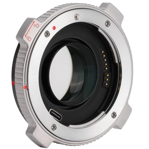 VILTROX EF-M2 Pro Lens Adapter 0.71x Auto Focus EF Lens to M4/3 Mount Adapter Compatible with Canon EF Lens to M4/3 Mount Camera GH4 GH5 GF8 GF9 GX8 GX85 G6 G7 E-M5 E-M10 E-PL7 E-PL8 E-P5 Pen-F