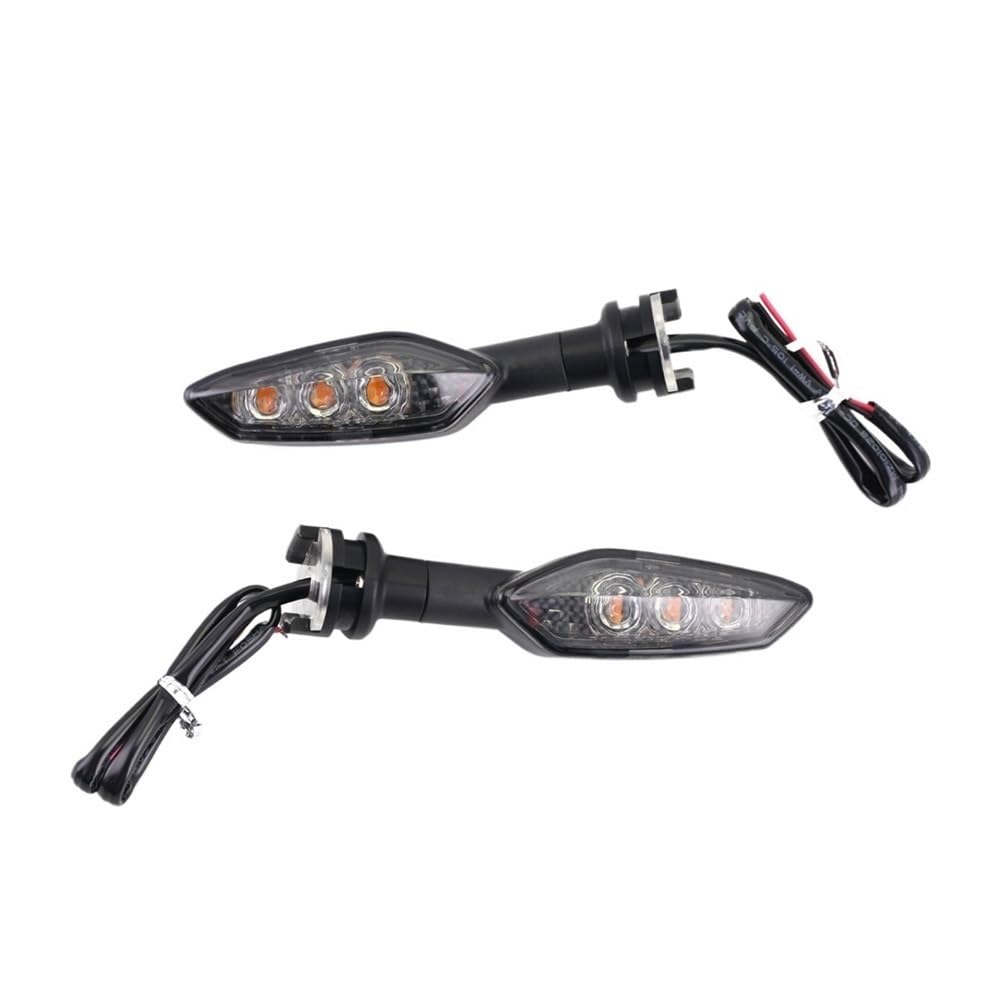 Generico Indicatori di direzione per moto Per Yamaha YZF R15 R25 R3 R125 MT25 MT03 MT15 MT07 MT09 MT10 XJ6 FZ6 Turno per la luce di segnalazione Accessori Per moto Indicatore luminoso(2pcs Smoke)
