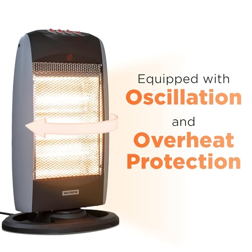 Status Halogen Heater | Indoor Electric Heater | 1200W Infrared Heater | HH-1200W1PKB - 3
