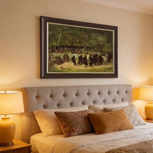 Tableau The Bear Dance grand format pour habiller un mur vide toile