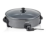 Cacerola de 42 cm de diámetro y 7cm de profundidad, lo hace perfecto para cocinar paellas.