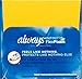 Always Infinity Feminine Pads for Women, Size 1 Regular Absorbency, with Wings, with Flexfoam, Unscented, 36 Count