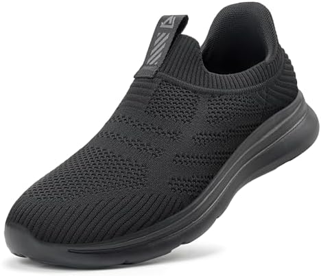 ODCKOI Herren Slip On Sneaker ohne Schnürsenkel Mesh Leichte Sportschuhe | Atmungsaktive, bequeme Turnschuhe Hands-Free Freizeitschuhe für Alltag, Büro, Fitness und Reisen