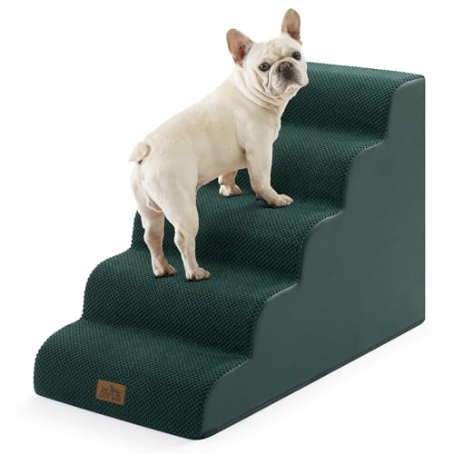 COZY KISS Wide Dog Stair for Small Dog 22.6" H, Pet Ramp for High Bed