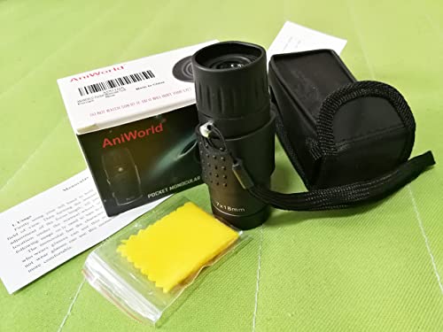 Lu2000 Monocular For Adults And Kids, Mini Pocket Monocular Telescope, Handheld Small Size 7X18 Spotting Monoscope, Tiny Mono With Zoom Focus Portable Scope For Birds Watching Camping #TOP5