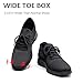 Men's Casual Dress Oxfords Comfortable Shoes Knit Lightweight Breathable Fashion Sneaker Business Work Shoes Walking Thick Sole Tennis Footwear (AM25911-BLK-43) Black