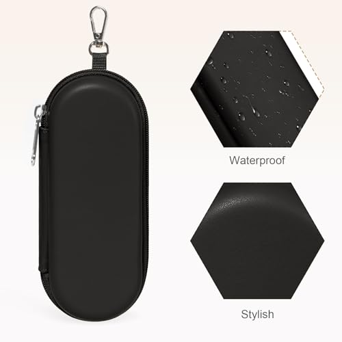Image of Double Eyeglasses Case, Dual Glasses Sunglasses Organizer with Zipper Closure, Eyewear Storage Box for Men Women Travel