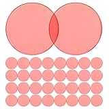 MUSISALY 100 Stück Halbtransparente Plastik bingo chips in Rot Lernspielsteine für Zählbare Markierungen Frühkindliche Mathematik Vielseitige Unterrichtshilfen Spielerisches Zahlen Lernen