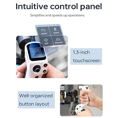 Feiyu SCORP Mini-2 Combo All-in-1 Gimbal Stabilizer for Cameras & Smartphones, 1.3 OLED Touchscreen, Integrated AI Tracking, 2.65lb Payload. 3-Axis Handheld Gimbal Compatible with GoPro, Sony, iPhone