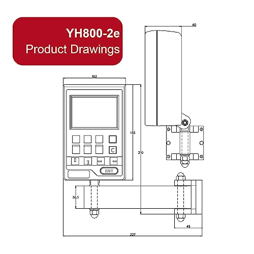 YH800-2e Digital readdou (YH800-3e 3 axis) miniatura 4