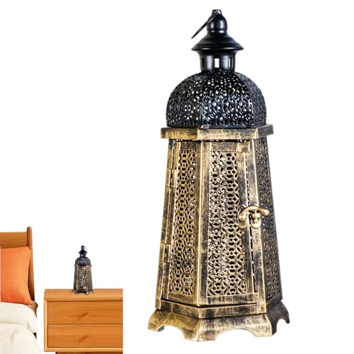 Cáncer de metal - candelabro de metal, diseño náutico | Pieza de acento de decoración interior de estilo marroquí rústico, decoración de velas votivas única para espacios interiores en la t