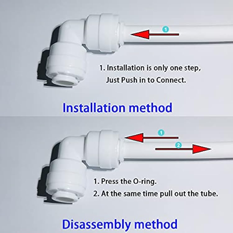 MALIDA ST003D Union Tee Connector 1/4 to 3/8 to 1/4 Tubing/Hose/Pipe Use Quick Connect Plastic Fitting for Reverse Osmosis System,Pack of 10.