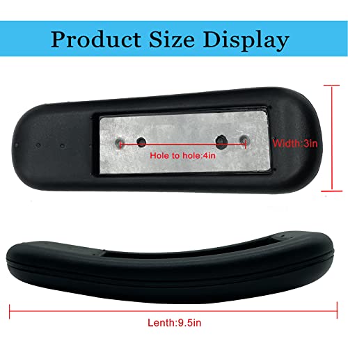 Wimdoyily Office Chair Arm Replacement Armrest Pads (Set Of 2) Oval Shaped Office Chair Parts Arm Rest For Desk Chair With Mounting Hole Patterns Screws #TOP1