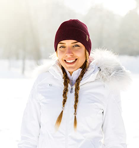 Image of Wmcaps Winter Beanie for Men Women, Fleece Lined Beanie Soft Warm Knit Hat Ski Stocking Cuffed Cap