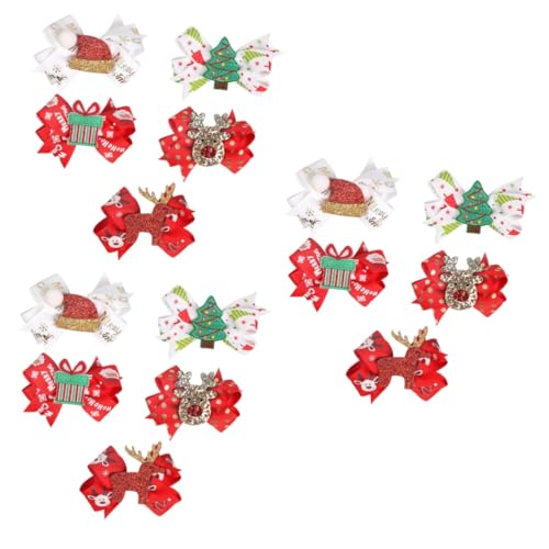 Barrettes de Noël lumineuses Beavorty lot de 15 pinces à cheveux enfants