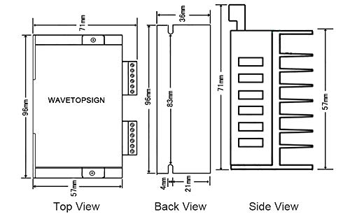 COVVY TB6600 4A DC 9-42V Stepper Motor Driver CNC Controller 32 Segments 2/4 Phase Hybrid Stepper Motor Driver Board